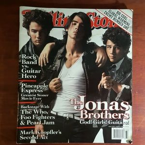 Jonas Brothers Rolling Stone Magazines and Necklace
